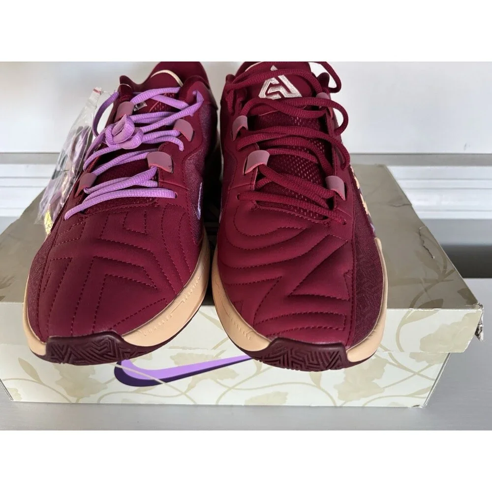 Nike Zoom Freak 5 Red Maroon DX4985-600 Men's Size 12 New Giannis Signature